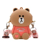 Purses Wholesale Price Cartoon Anime Children Mini Purses Silicone Women Purses