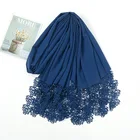Rose Scarf Wholesale New Design Islam Muslim Women Rose Flower Long Heavy Chiffon Hijab Scarf Shawls Wraps