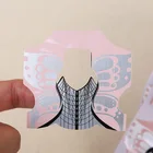 2022 Private Label Custom 500pcs Aluminum Paper Dual Nail Form Tips Extension For Nails