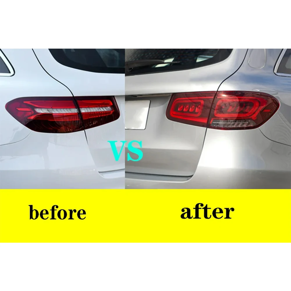product led taillight for mercedes benz glc class w253 2016 2019 red led tail light rear lamp rear lights plug and play-4