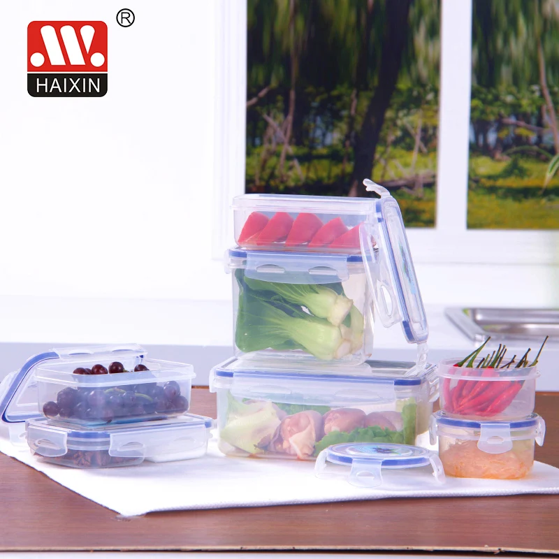 Locking Lid Microwavable Heat Saving Bento Lunch Airtight Box Set Vacuum Fridge food Storage Container Set 3PCS With Lid