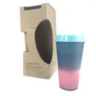 Coffee Plastic Cups With Straw Plastic Coffee Cup 480ml 710ml Plastic Cups With Straw Coffee Cup Plastic