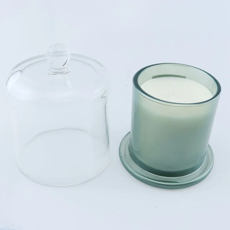 product hot sell 120ml 210ml 390ml glass candle holders lanterns candle jars scented candle glass jar-31