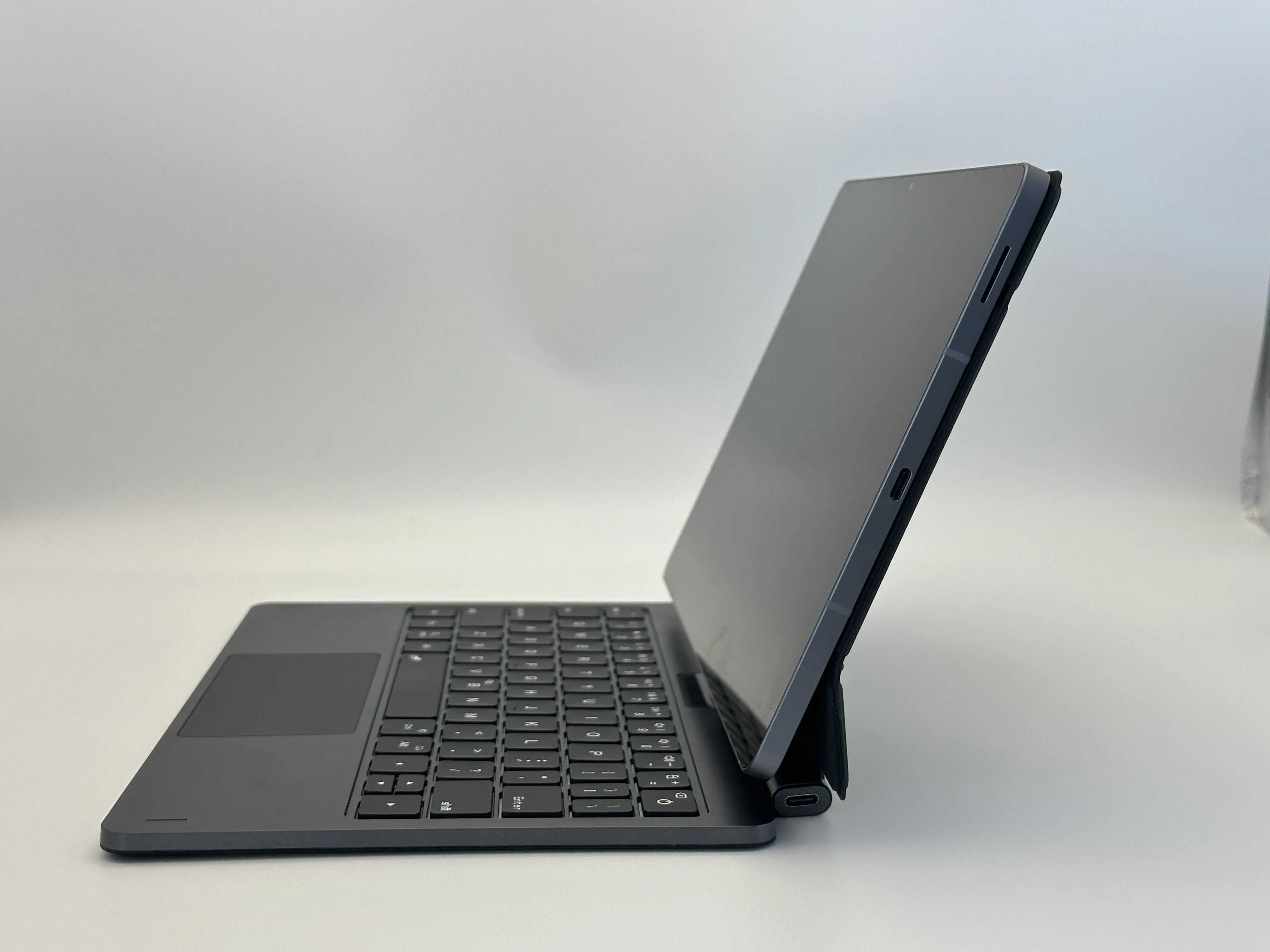 product metal feel magic keyboard cases for samsung galaxy tab s9 s11 s10 fe with pencil slot multi touch trackpad language customize-5