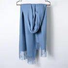 Scarf For Women Wholesale Fashion Classic Winter Solid Color Pure Pashmina Cashmere Scarf For Women