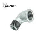 Thread Reducer NPT DIN Thread Black Zinc Coated Malleable Iron Pipe Fitting Elbow Reducer Bush For Sanitary