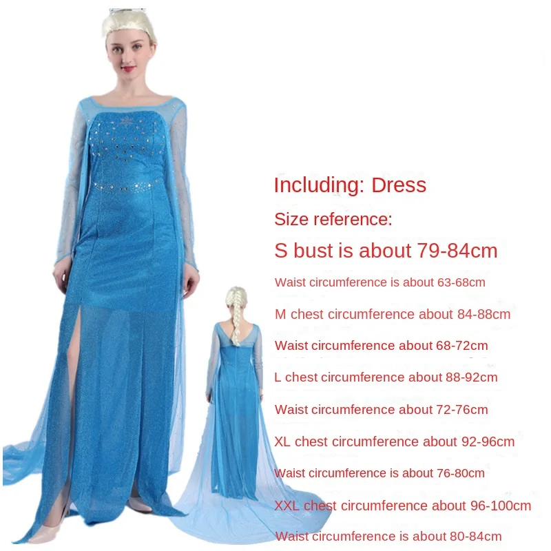 Frozen Princess Elsa Dress Halloween Cosplay Adult Elsa Queen Dress Costume Buy Halloween 