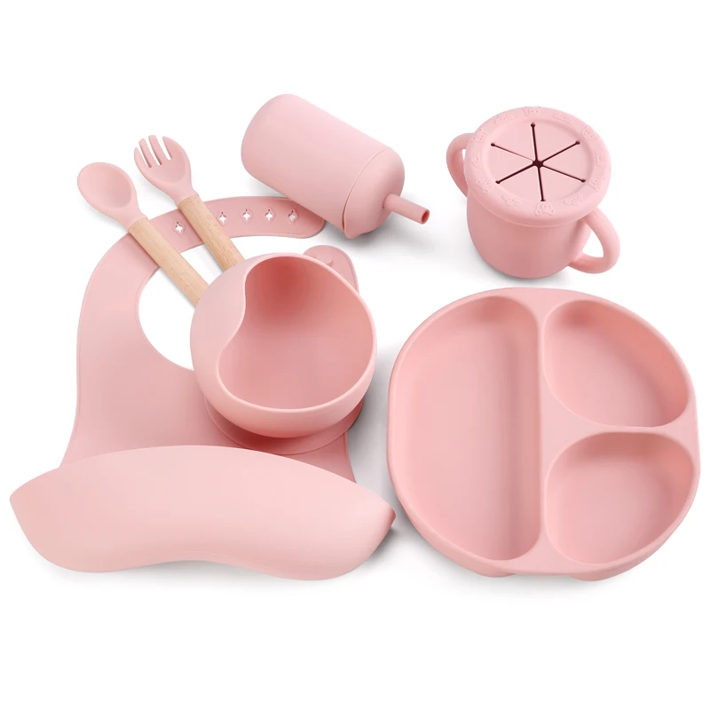 Silicone Non Slip Suction Snack Bowl Baby Feeding Innovations Good Price Silicone Suction Bowl Cartoon Baby Tableware Feeding Se