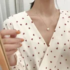 Pearl Necklace Jewelry Pearl Sweet Elegant Pearl Necklace Heart Pearl Pendants Necklace For Women Jewelry