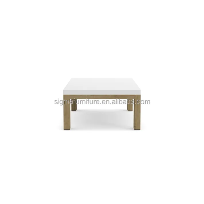 Table hotel wood patio furniture garden outdoor teak fiberstone coffee table