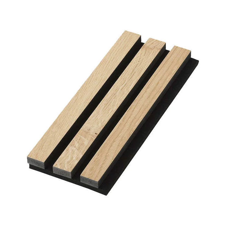 Hot Selling Sound Proof Padding Wall Office Partition Slatted Wood Acoustic Panel For Bedroom