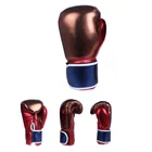 Leather Color Gloves Factory Custom Professional Leather Red Color Weight Material Boxing Gloves