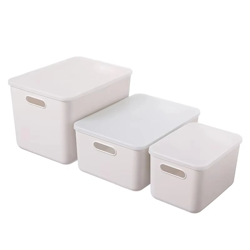 Home Stackable Pp Desk Clothing Plastic Desk Organization Storage Boxes Bins Storage Organizer With Lid