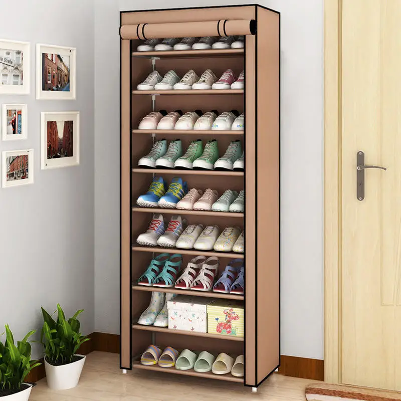 Household Detachable Shoes Storage Rack Multi-layer Shoes Organizer Box None-woven Shoes Storage Cabinet