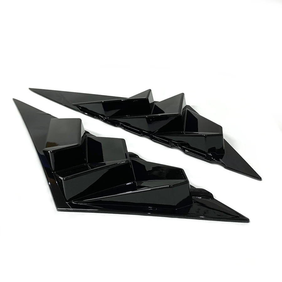 product abs racing style auto rear side window louvers car side window louver exterior decoration for hyundai elantra 2021 2022 2023-6