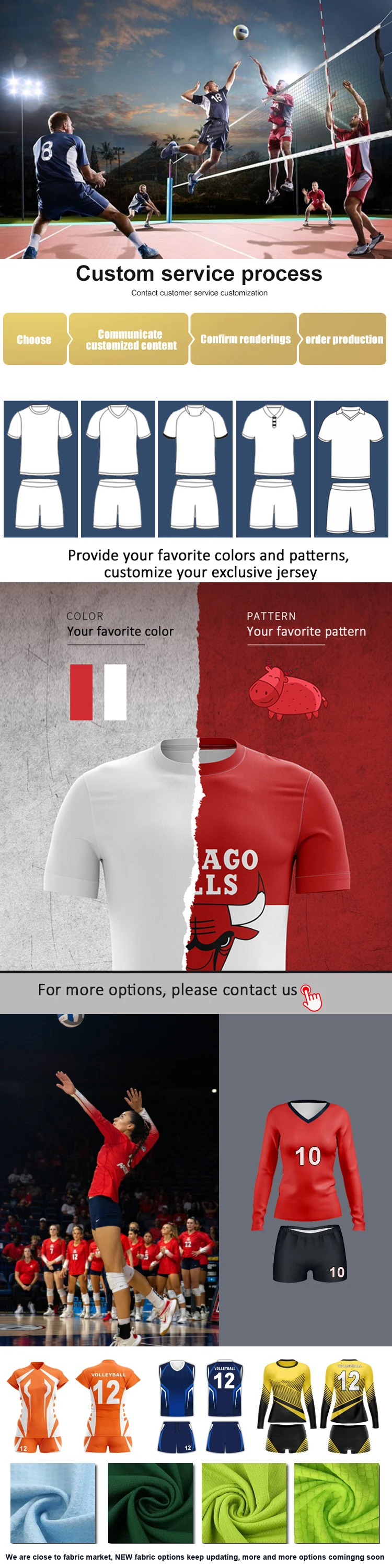 product a311 custom team volleyball jersey new sublimated long sleeves womens uniform optimal volleyball wear-11