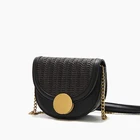 Handbags New Design Eco-Friendly Woven Pu Leather Small Factory Price Customized Logo Women Ladies Purses Handbags