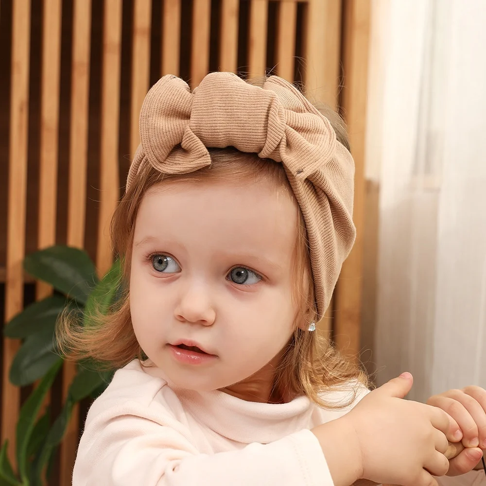 New Design Wholesale High Quality Baby Girl Hair Accessories Organic Big  Bow Tie Baby Turban Headbands Hairband - Buy 13 Colors Soft Stretchy Nylon  Turban Headbands Knot Custom Baby Bow Headband Baby