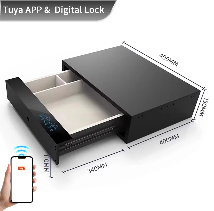 product ceqsafe smart wholesale price steel digital money hidden wall wardrobe drawer safe box-1