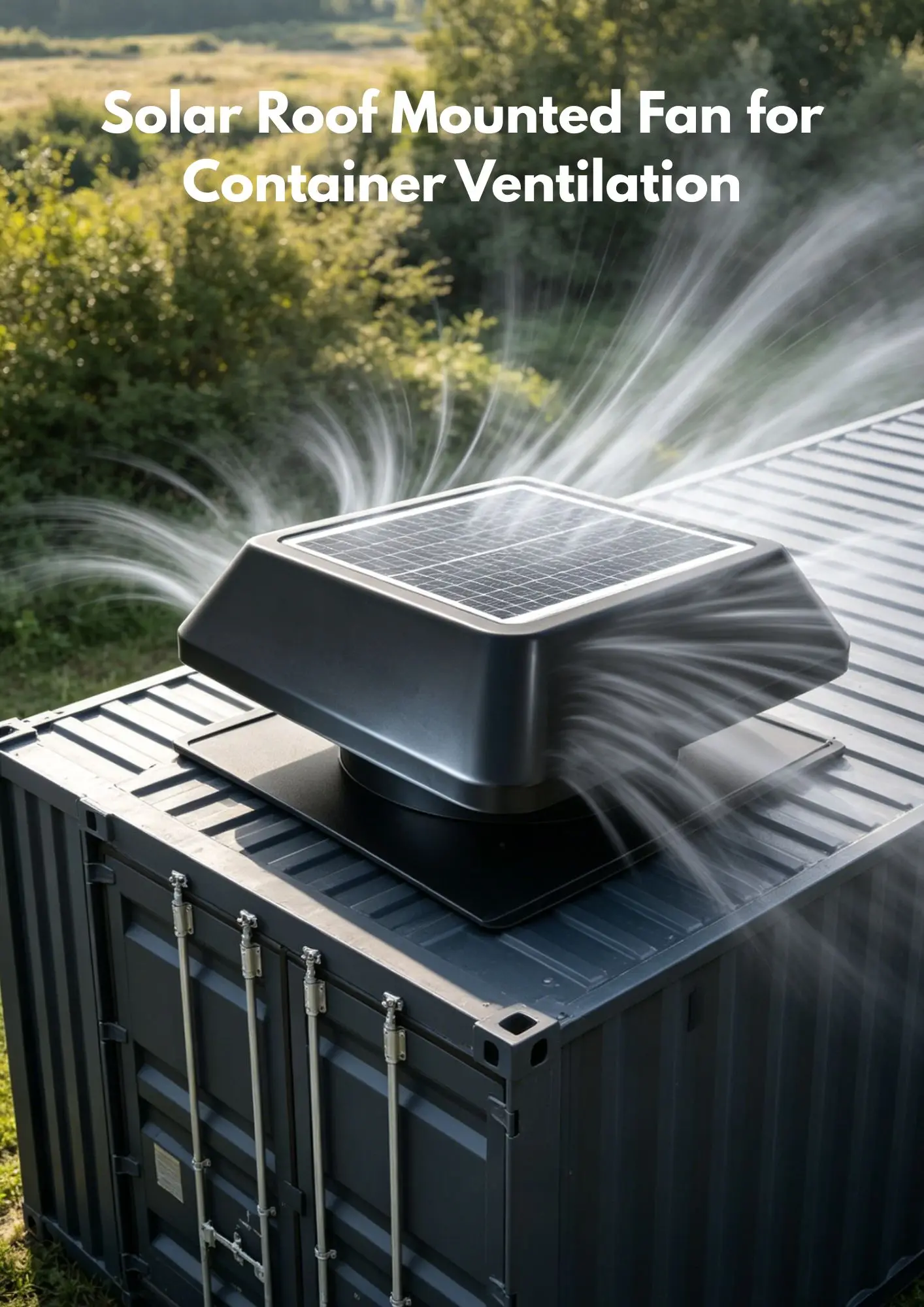 Waterproof Solar Attic Fan, IP68, Brushless, Roof - detail 2