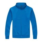 Spring And Autumn Daily Casual Round Neck Stand Collar Hoodie With Pockets Pure Color Unisex