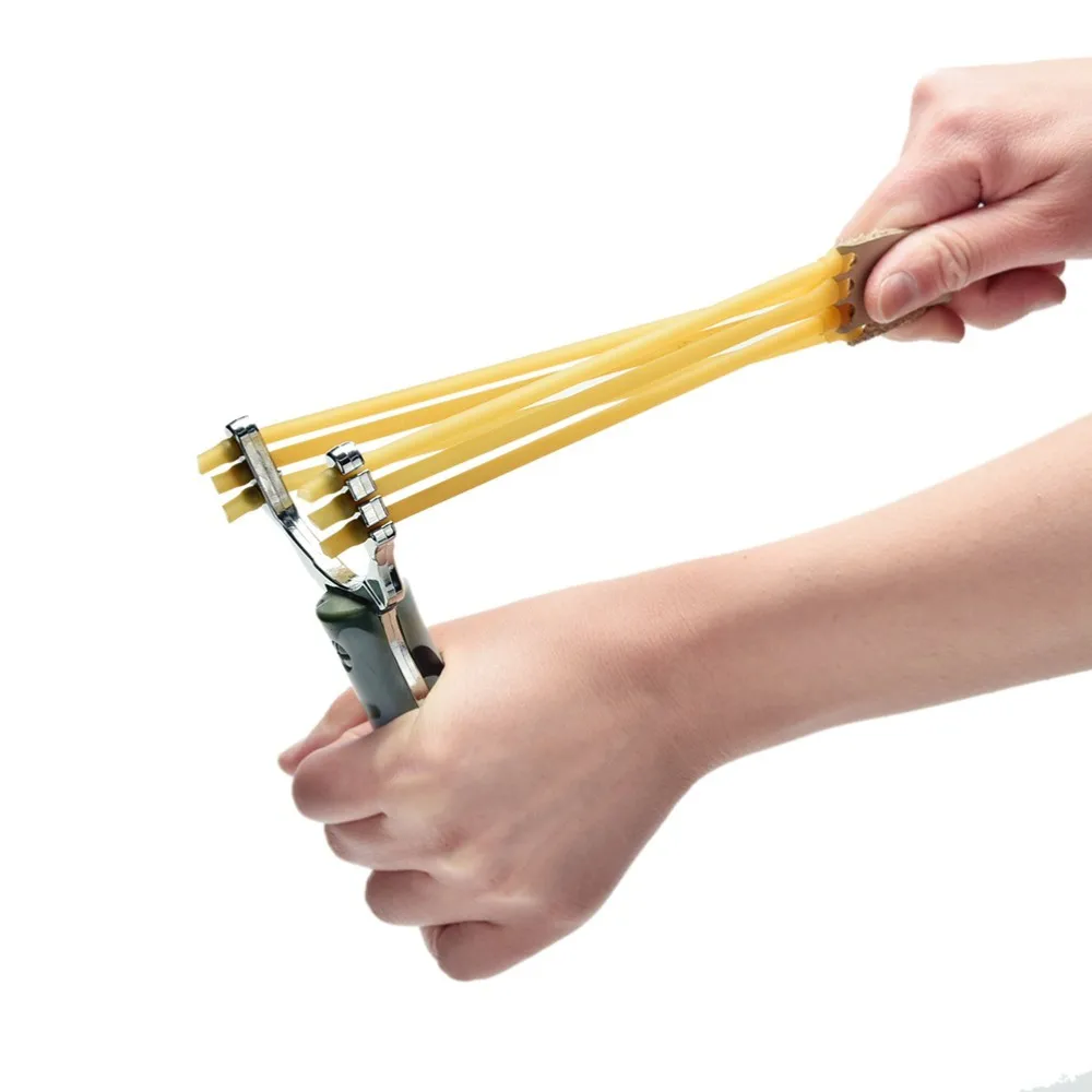 Sling shot Aluminium Alloy Slingshot Catapult Camouflage Bow Un-hurtable Outdoor Game Playing Tools