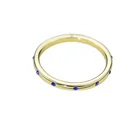 Gold Ring Romantic Jewelry 14K Gold Plated Gemstone Amazon Ring Simple Design Fashion Jewelry