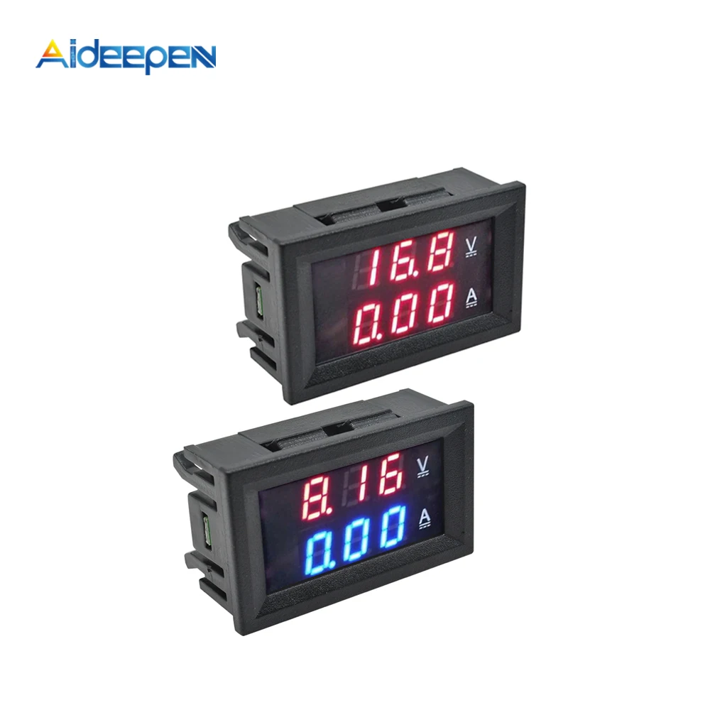 DC 0-100V LED Dual Digital 50A/100A Voltmeter Ammeter Panel Amp Volt Gauge 1Pc 