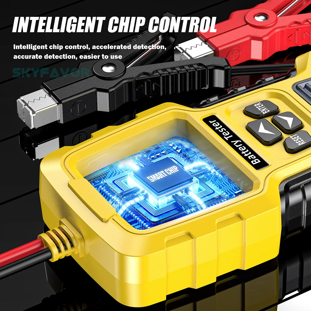 Automatic Maintenance-free deepcycle battery tester Universal 12V 24V lead acid battery CCA internal resistance tester analyzer