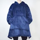 Fleece Hoodie Fleece Hoody Blanket BSCI Factory Oversized Sweatshirt Sherpa Fleece Hoodie Blanket For Men Women