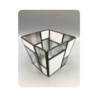 Table Handmade Glass Candle Holder Art Glass Candle Holder For Hotel Decoration Handmade Glass Table Top Decoration