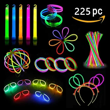 glow stick party pack set with 100 bracelet connector light stick