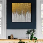 Art Art Abstract Painting Custom Size Handmade 3D Bedroom Gold Abstract Wall Art Painting