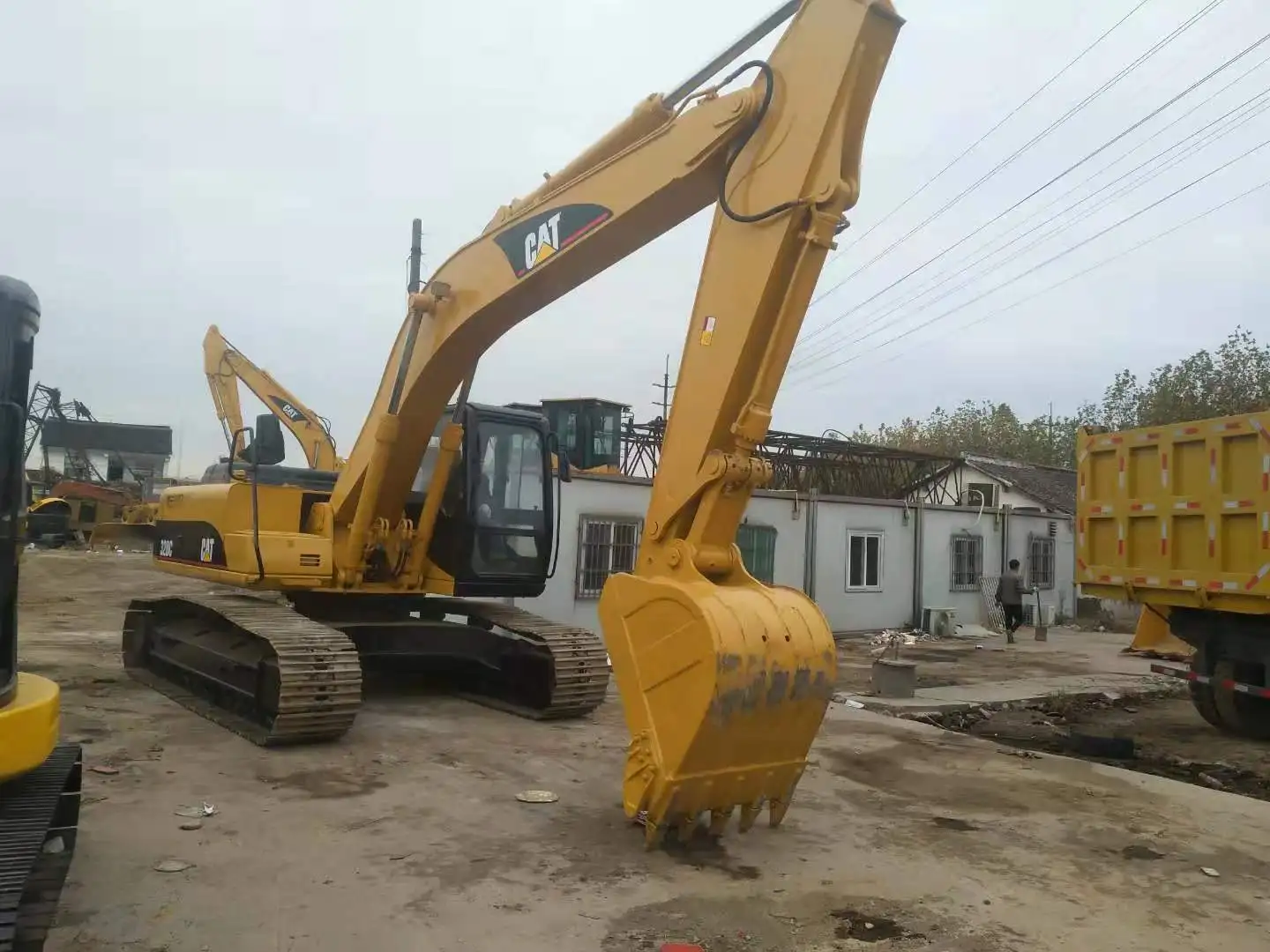 Used Cat C Hydraulic Excavator Second Hand Caterpillar Engine