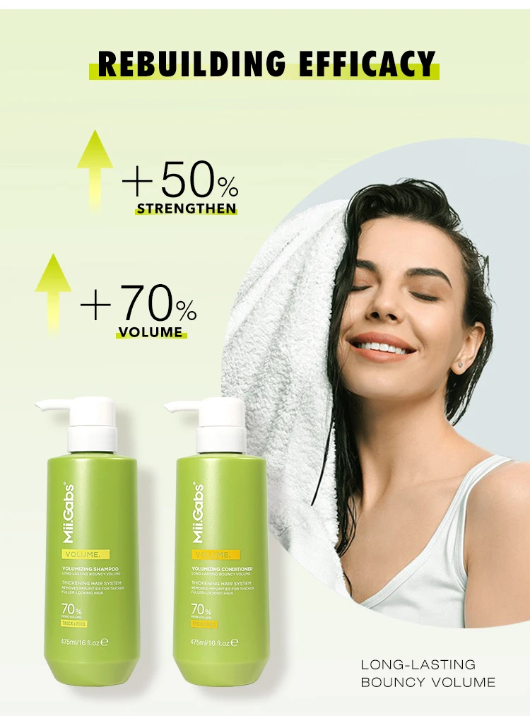 Wholesale Price Hair Shampoo Long Lasting Bouncy Volume Strengthen Hair Mii Gabs