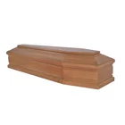 Models Best Selling European Style Solid Wood Flat Packed Coffin Models