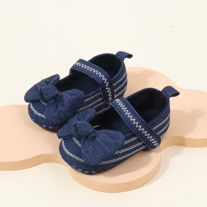 Factory Directly Beautiful Fancy Baby Girls Shoes Soft Sole Newborn Infant Shoes for Girls Cute Bowknot for Toddler Girls details