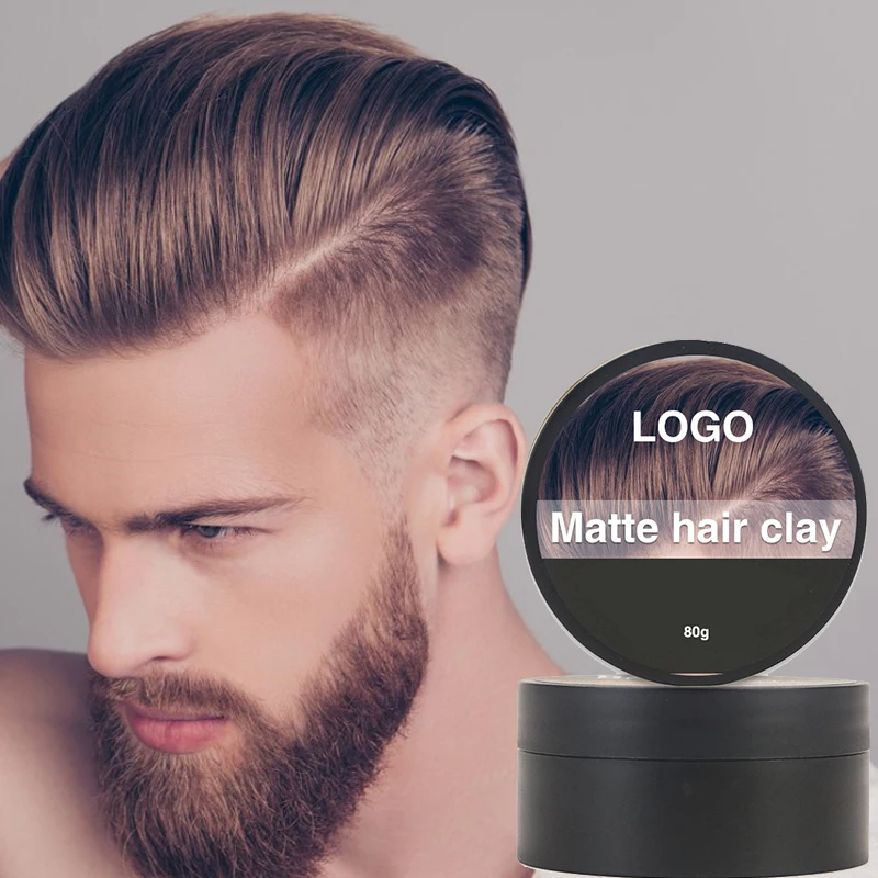 Oem Natural Organic Strong Edge Control Hair Matte Hair Clay For Men Hair  Styling Wax - Buy Matte Clay Hair,Oem Hair Matte Wax Clay Tin,Matte Clay  Hair Product Product on 