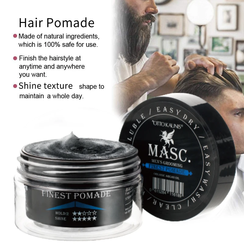 Private Label Men's Groming Hair Styling Products Mild Hold Edge Control  Agran Oil Finest Pomade - Buy Elegance Hair Wax,Pomades For Hair  Wholesale,Crema Para El Cabello Product on 