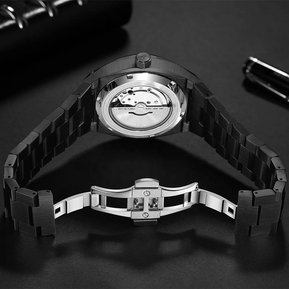 42MM Latest Product Meteorite Dial Men Automatic Motor Winding Luxury Waterproof 8215 Machine Movt Wrist Watches for Men