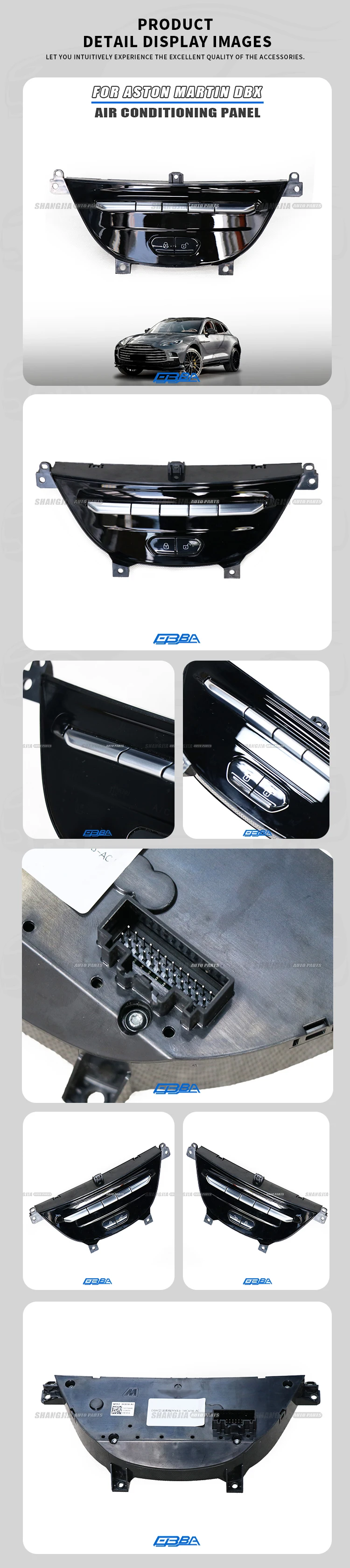 Plastic Air Conditioning Panel For Aston Martin DBX MY83-18C612-AC Original High Quality 2025 Hot Sale Air Conditioning Panel details