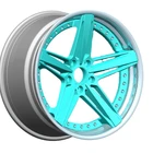 2 Wheels 5x1143 5x114 5x120 Deep Concave 2 Piece Alloy Forged Wheels