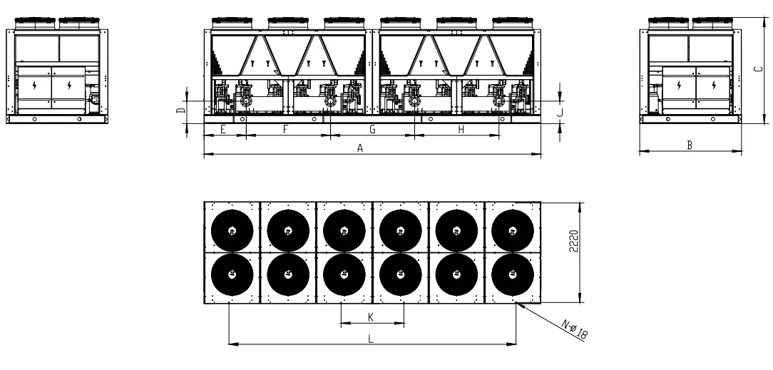 Cooled Scroll Water Chiller, 200-220, 2-Year - detail 30