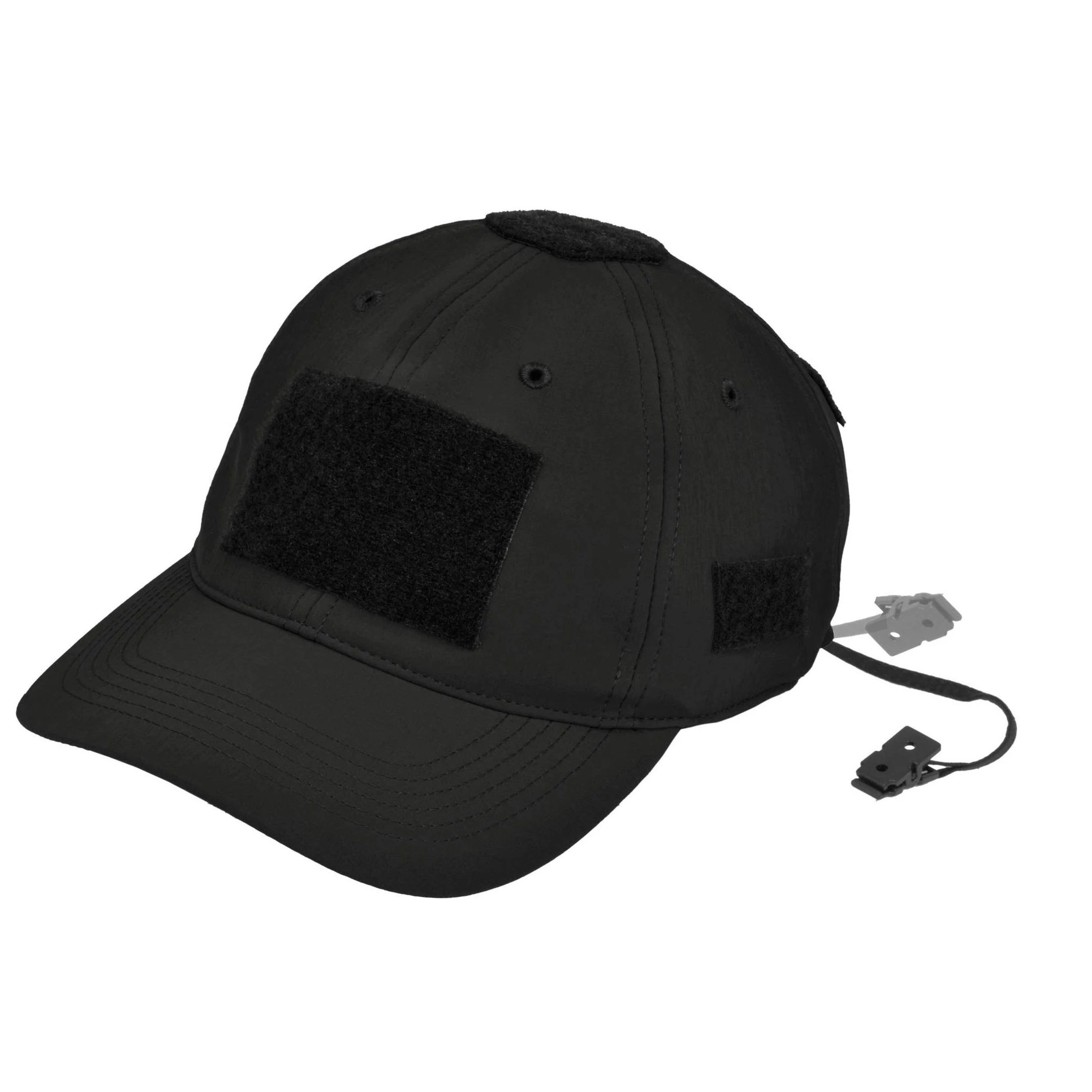 black tactical baseball cap