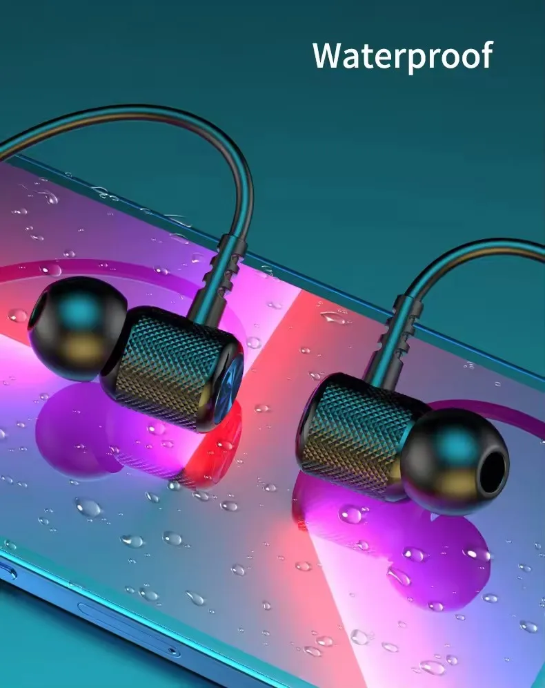 Magnetic Sport Neckband Earphones Wireless TWS Earbuds with LED Battery Indicator and JL Chipset