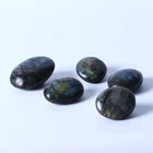 Labradorite Wholesale Natural Healing Crystal Reiki Gemstone Labradorite Palm Stone For Decoration
