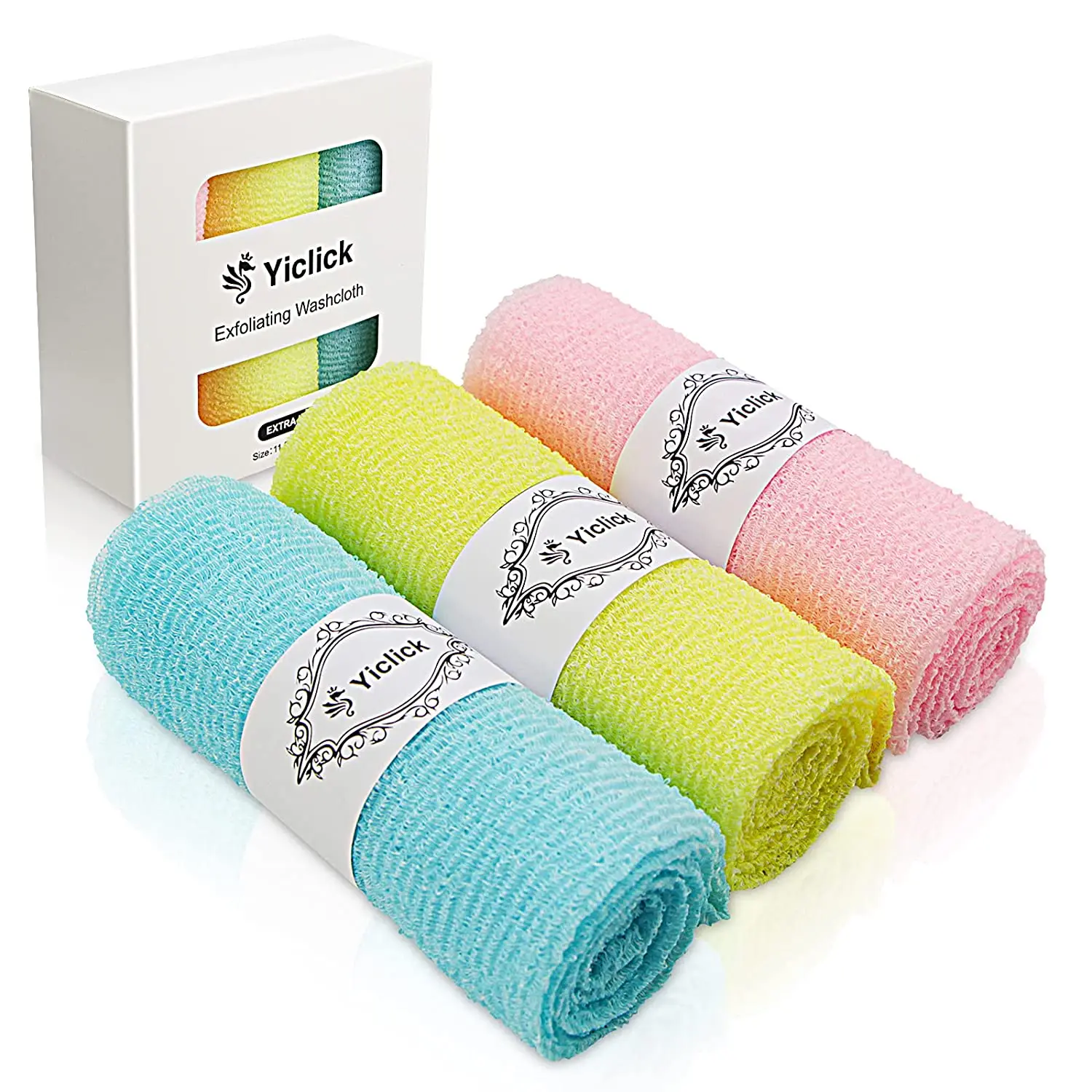 Exfoliating Towel Microabrasion Washcloths Nylon Japanese Bath Cloth Korean 3 