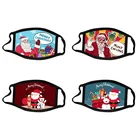 Adult Fashion Washable Cartoon Cotton Santa Claus Maskes Adult Facemask Christmas Maskes