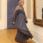 Islamic New Arrival High Quality Solid Color Plus Size Pray Islamic Women Abaya Muslim Dresses