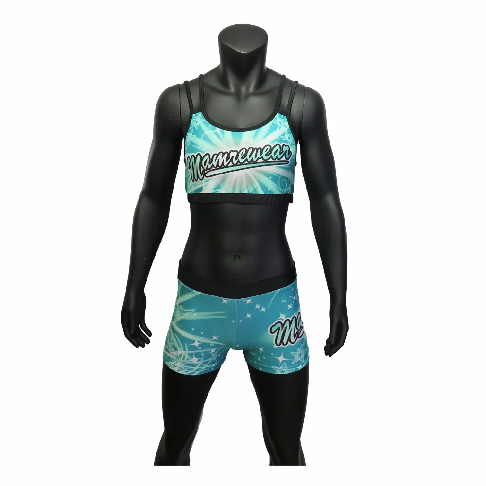 Mamrewear Teal Cheer Uniforms 